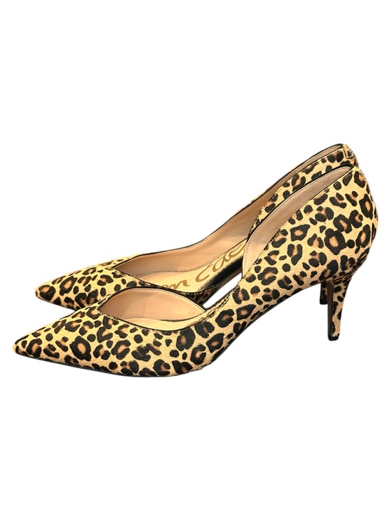 Sam Edelman Shoes - Sam Edelman Jari Leopard Printed Calf Hair on Leather D’Orsay Pointed Pumps 10